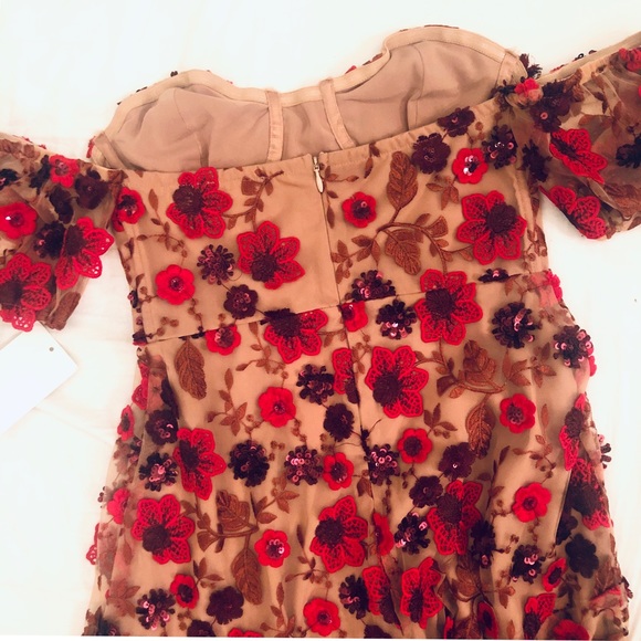 For Love & Lemons Amelia Strapless Mini Dress NWT - Picture 7 of 8